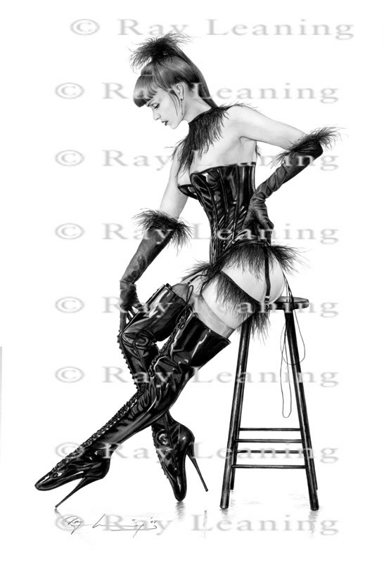 Firebird - Prima Ballerina, Ballet boots, corset, feathers,