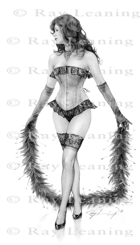 burlesque, dancer, pencil, 